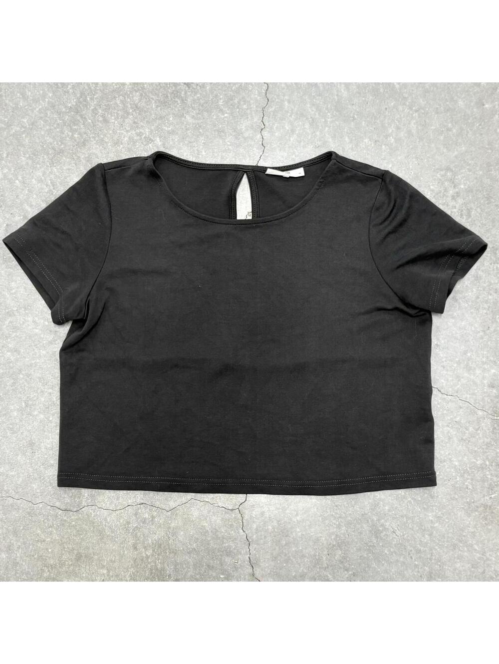 Minimum Black Crop Top Blouse